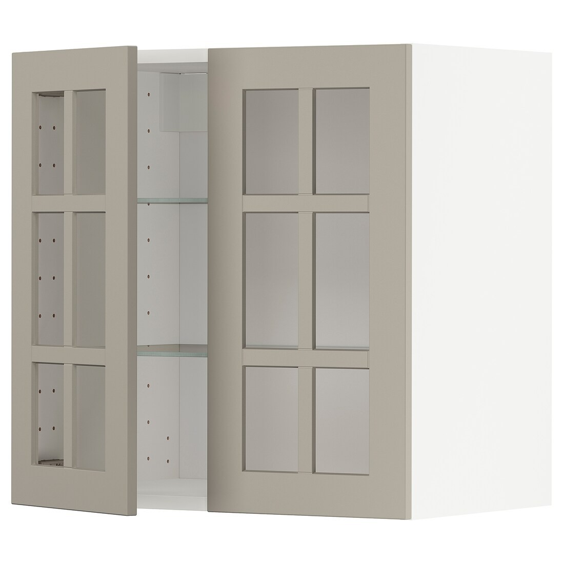 IKEA METOD МЕТОД Навесной шкаф, белый / Stensund бежевый, 60x60 см 39465786 | 394.657.86