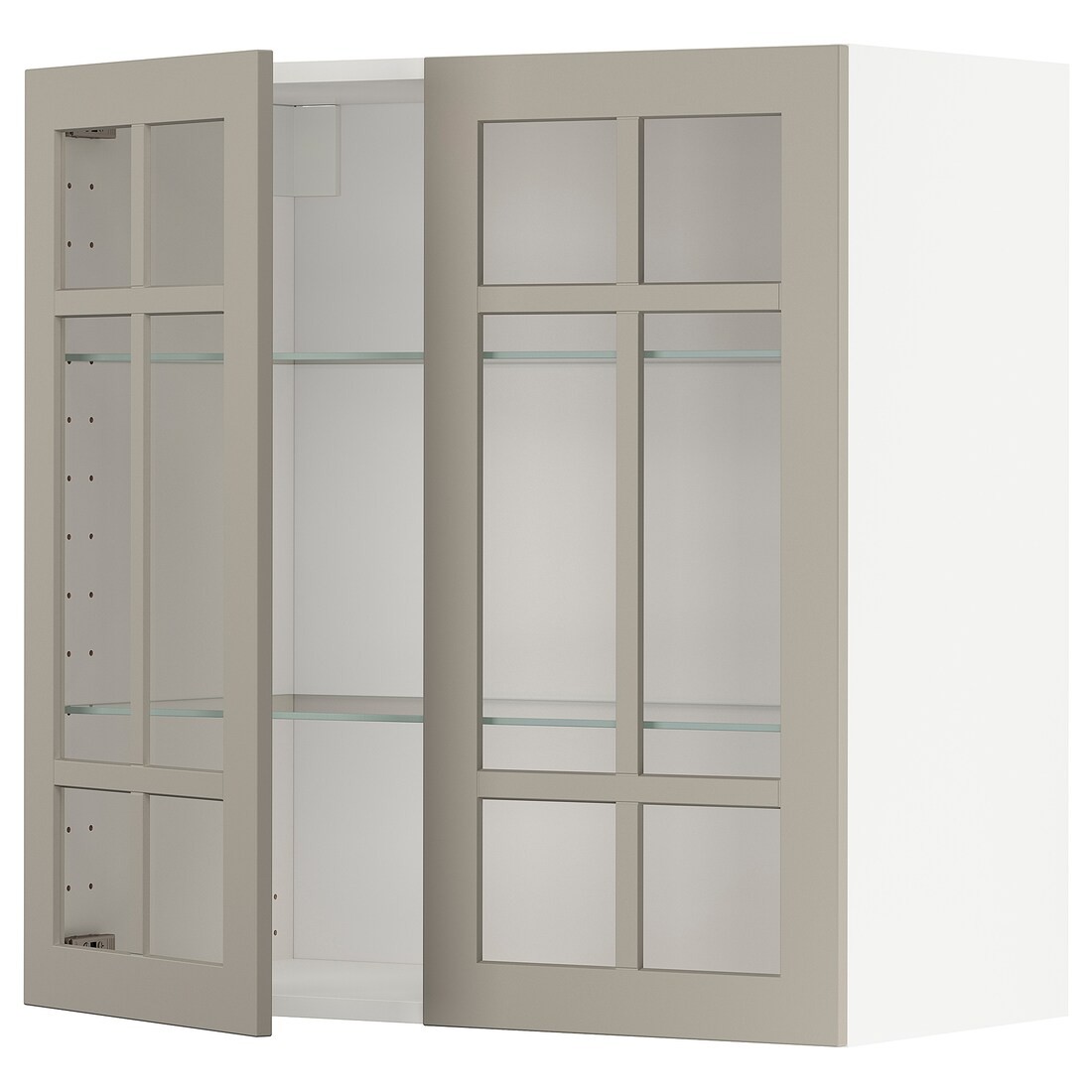 IKEA METOD МЕТОД Навесной шкаф, белый / Stensund бежевый, 80x80 см 89456794 | 894.567.94