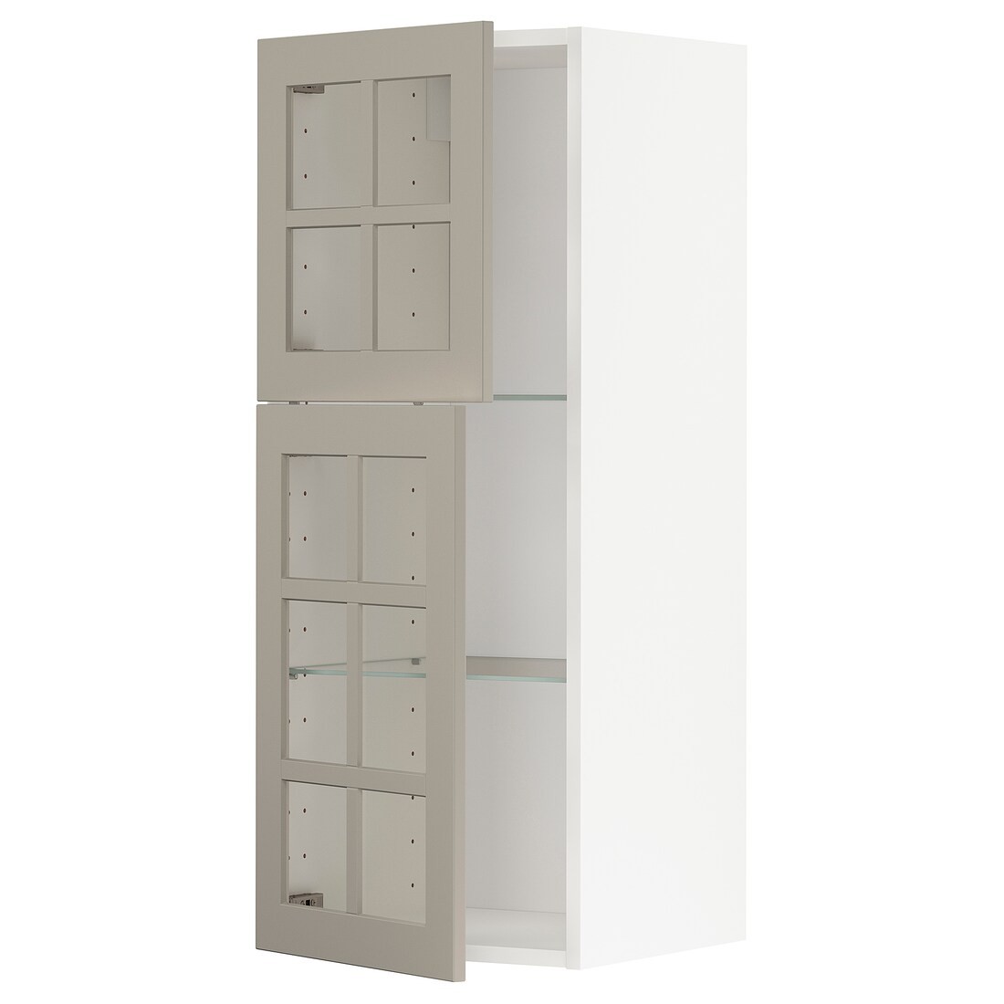 IKEA METOD МЕТОД Навесной шкаф, белый / Stensund бежевый, 40x100 см 49460528 494.605.28