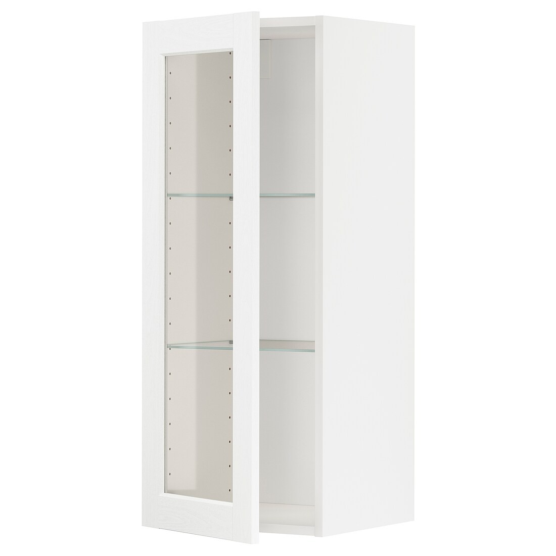 IKEA METOD МЕТОД Навесной шкаф, белый Enköping / белый имитация дерева, 40x100 см 09473472 094.734.72