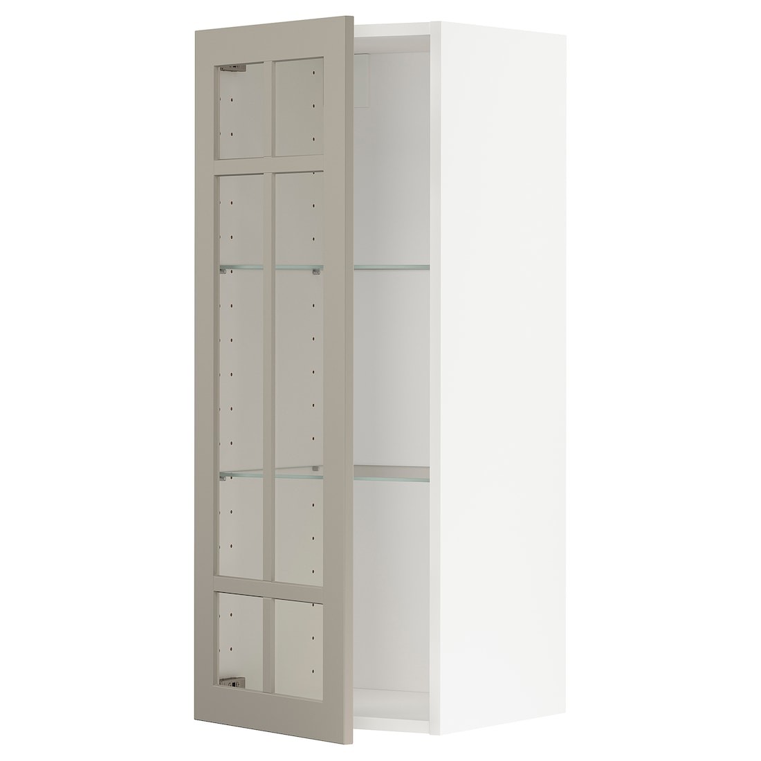 IKEA METOD МЕТОД Навесной шкаф, белый / Stensund бежевый, 40x100 см 19460110 | 194.601.10