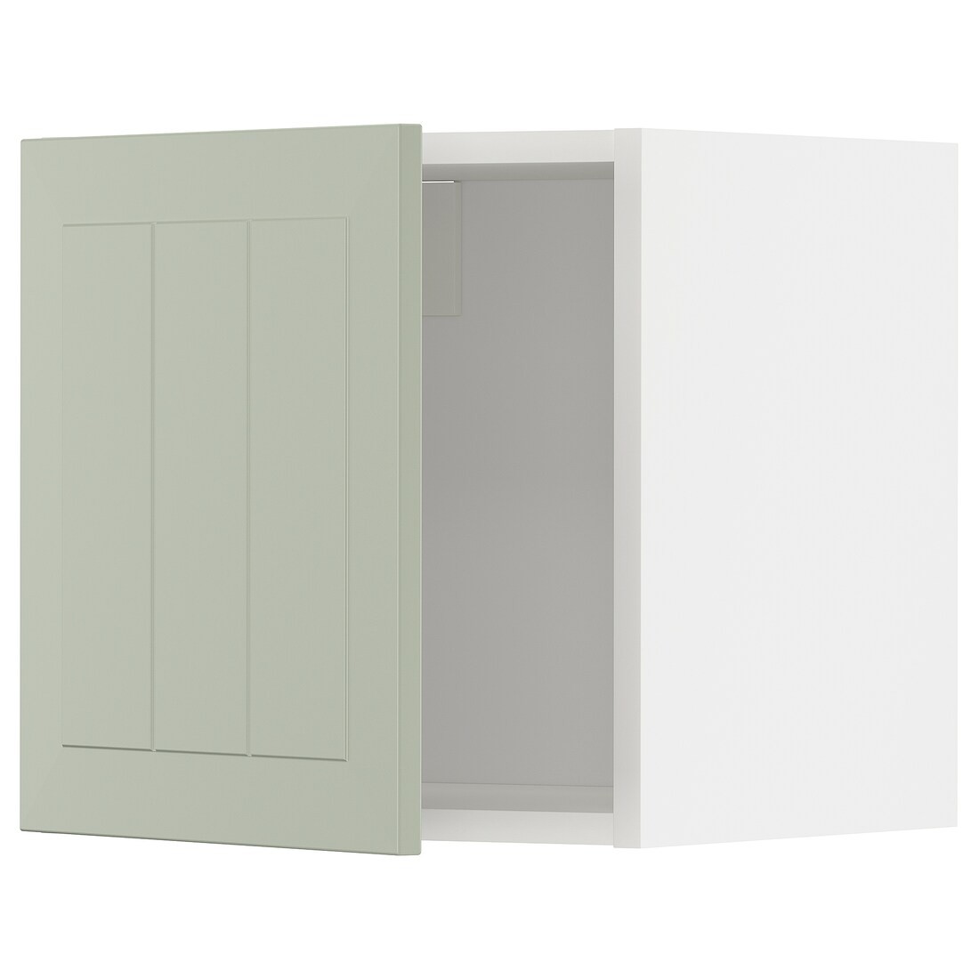 IKEA METOD МЕТОД Настенный шкаф, белый / Stensund светло-зеленый, 40x40 см 79487022 | 794.870.22