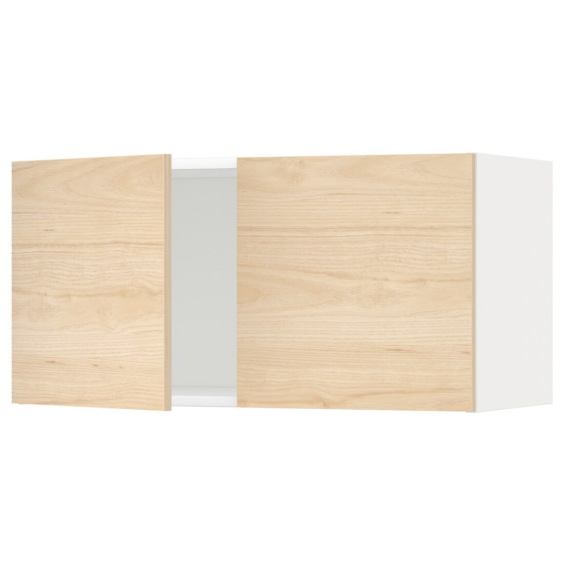 IKEA METOD МЕТОД Навесной шкаф с 2 дверями, белый / Askersund узор светлый ясень, 80x40 см 89465741 | 894.657.41
