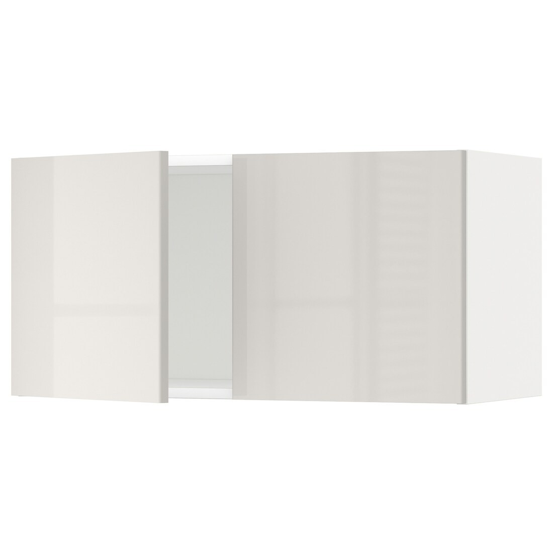 IKEA METOD МЕТОД Навесной шкаф с 2 дверями, белый / Ringhult светло-серый, 80x40 см 09465207 | 094.652.07
