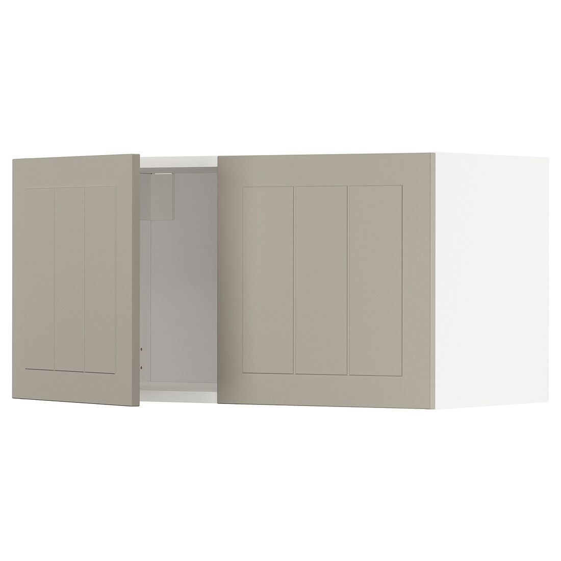 IKEA METOD МЕТОД Навесной шкаф с 2 дверями, белый / Stensund бежевый, 80x40 см 69460787 | 694.607.87