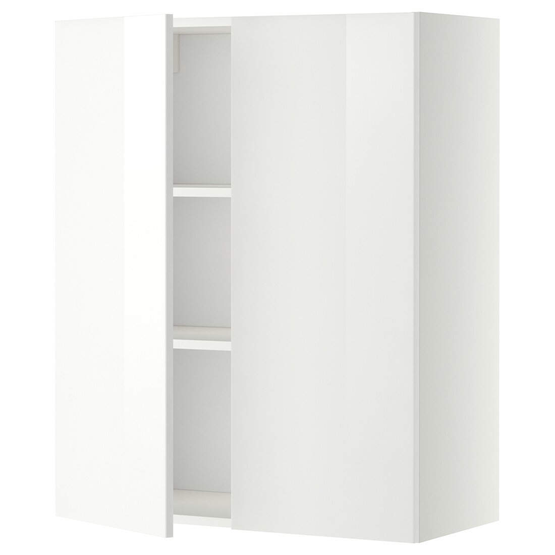 IKEA METOD МЕТОД Навесной шкаф с полками / 2 дверцы, белый / Ringhult белый, 80x100 см 09458706 094.587.06