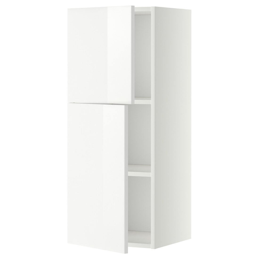 IKEA METOD МЕТОД Навесной шкаф с полками / 2 дверцы, белый / Ringhult белый, 40x100 см 79468716 794.687.16