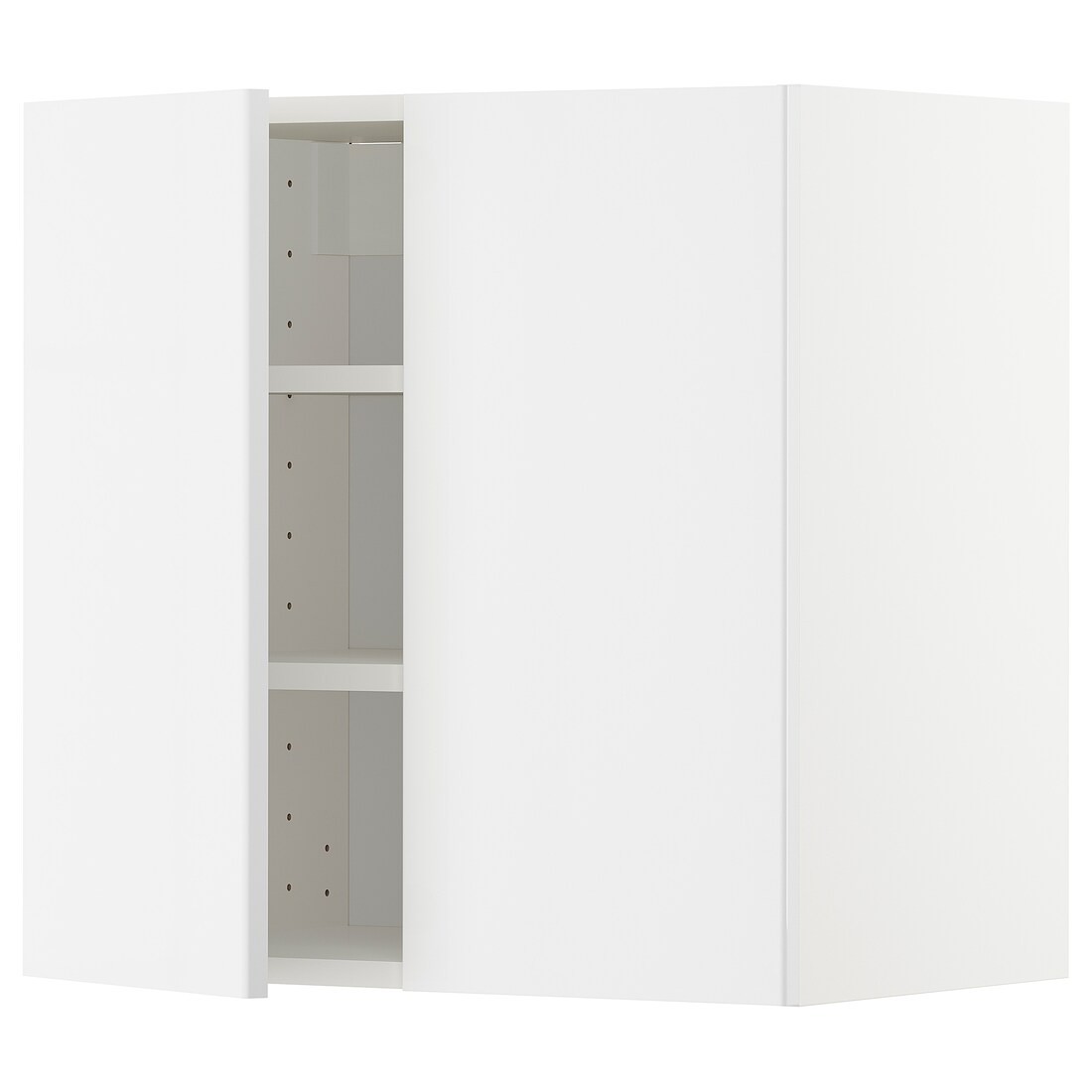 IKEA METOD МЕТОД Навесной шкаф с полками / 2 дверцы, белый / Ringhult белый, 60x60 см 49458238 494.582.38