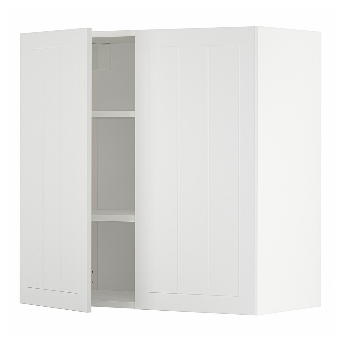 IKEA METOD МЕТОД Навесной шкаф с полками / 2 дверцы, белый / Stensund белый, 80x80 см 99466504 994.665.04