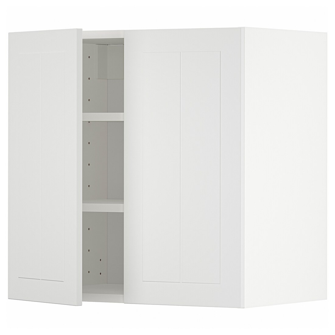 IKEA METOD МЕТОД Навесной шкаф с полками / 2 дверцы, белый / Stensund белый, 60x60 см 19469587 | 194.695.87