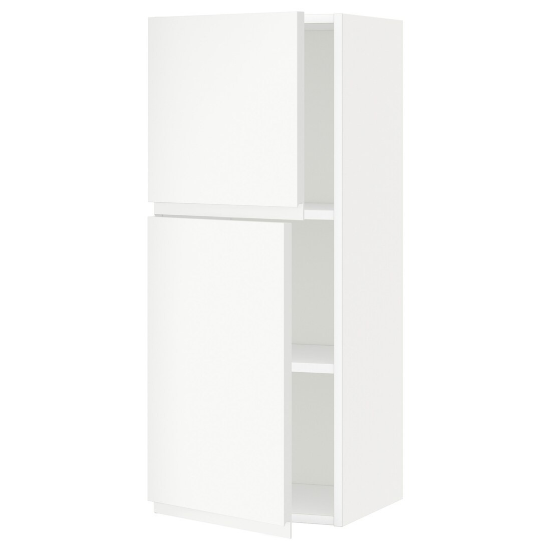 IKEA METOD МЕТОД Навесной шкаф с полками / 2 дверцы, белый / Voxtorp матовый белый, 40x100 см 19464882 | 194.648.82