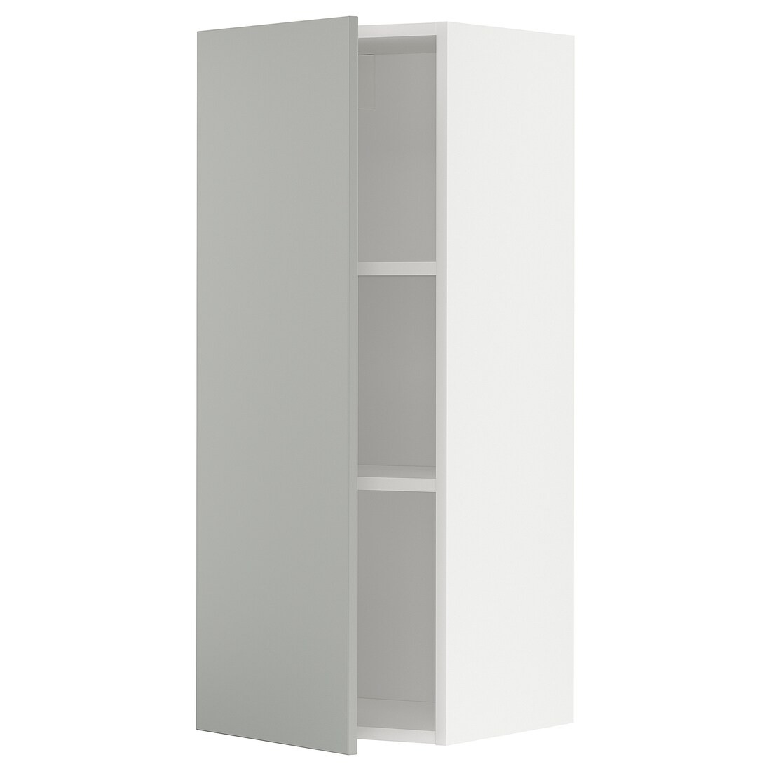 IKEA METOD Шкаф навесной с полками, белый / Хавсторп светло-серый, 40x100 см 89539167 | 895.391.67