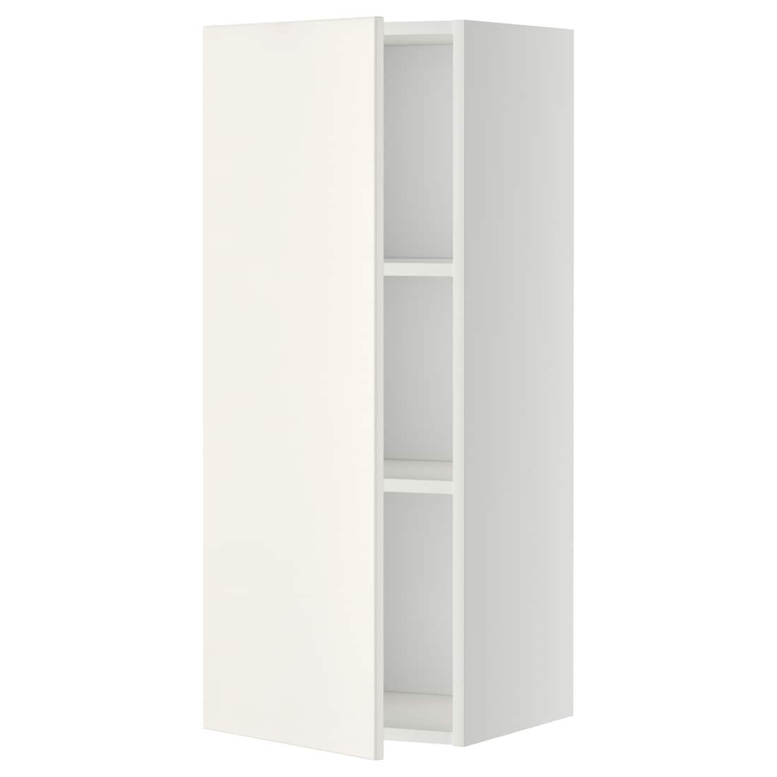 IKEA METOD МЕТОД Шкаф навесной с полками, белый / Veddinge белый, 40x100 см 89460178 894.601.78