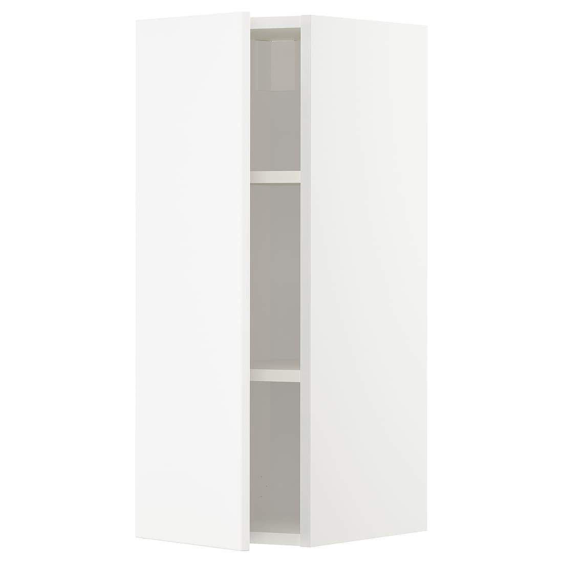 IKEA METOD МЕТОД Шкаф навесной с полками, белый / Veddinge белый, 30x80 см 59464031 | 594.640.31