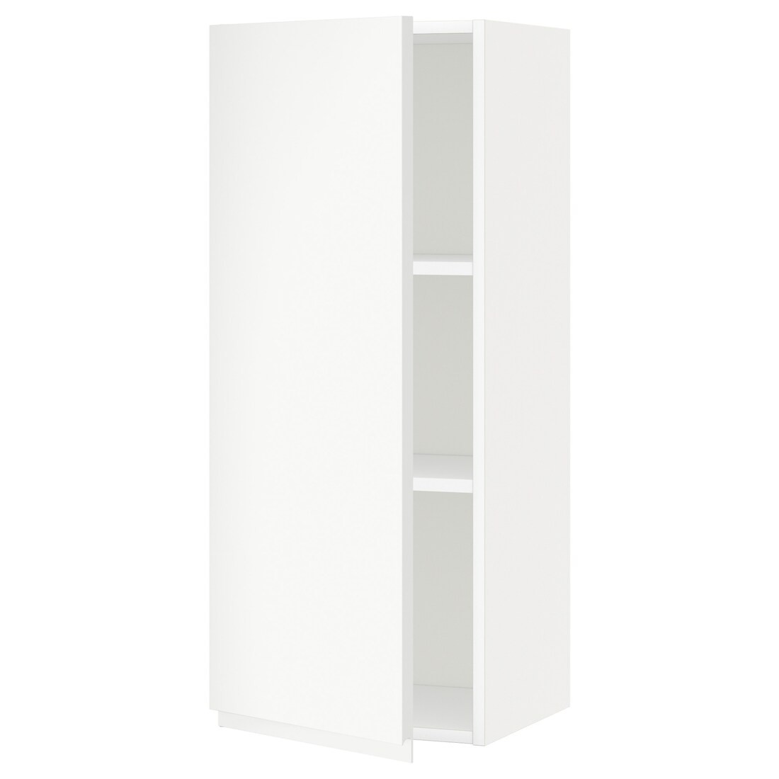 IKEA METOD МЕТОД Шкаф навесной с полками, белый / Voxtorp матовый белый, 40x100 см 79464445 794.644.45