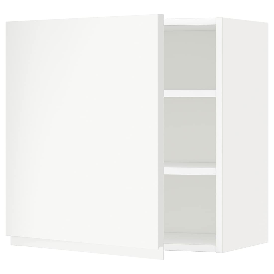 IKEA METOD МЕТОД Шкаф навесной с полками, белый / Voxtorp матовый белый, 60x60 см 39455056 | 394.550.56