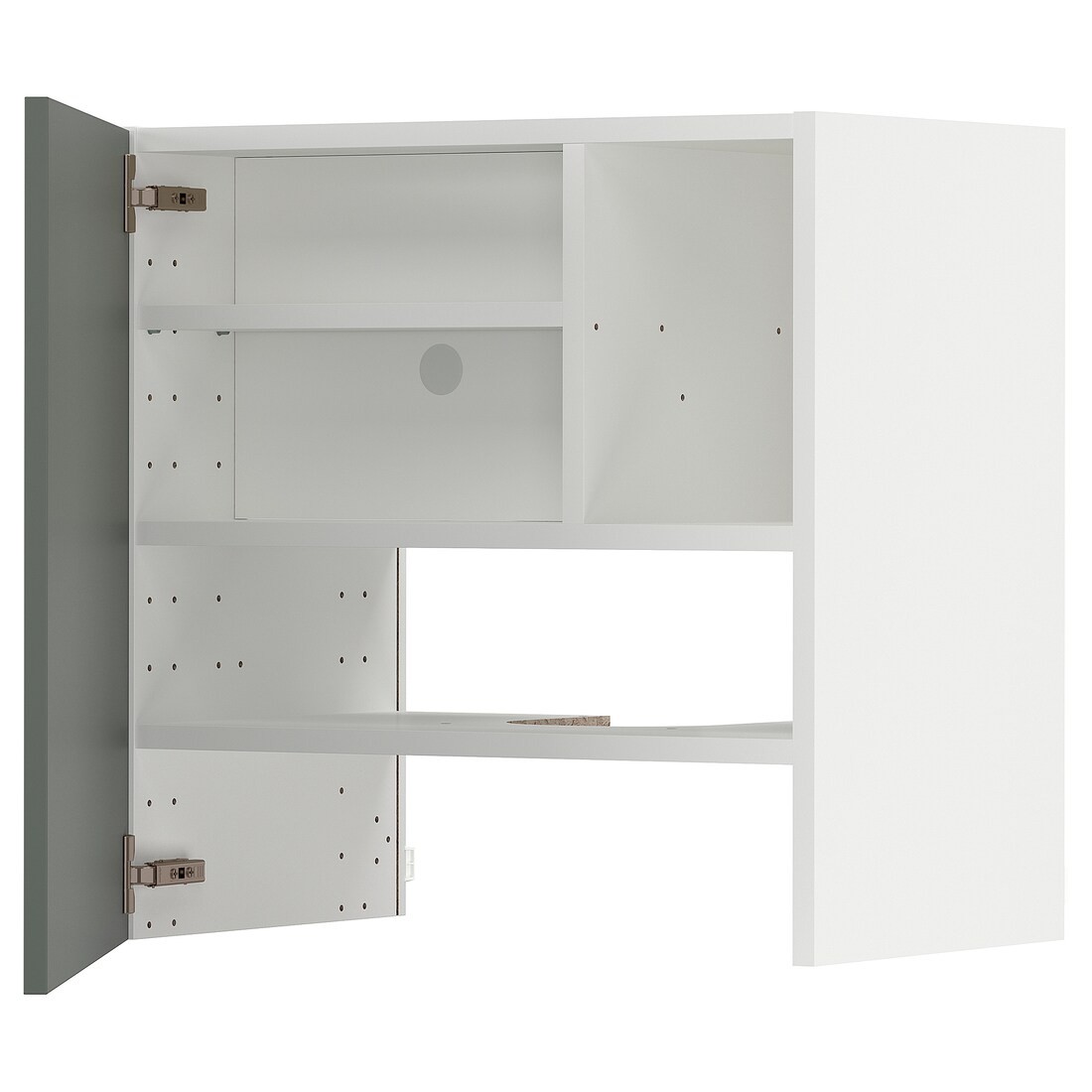 IKEA METOD МЕТОД Навесной шкаф с полкой / дверью, белый / Bodarp серо-зеленый 39505320 | 395.053.20