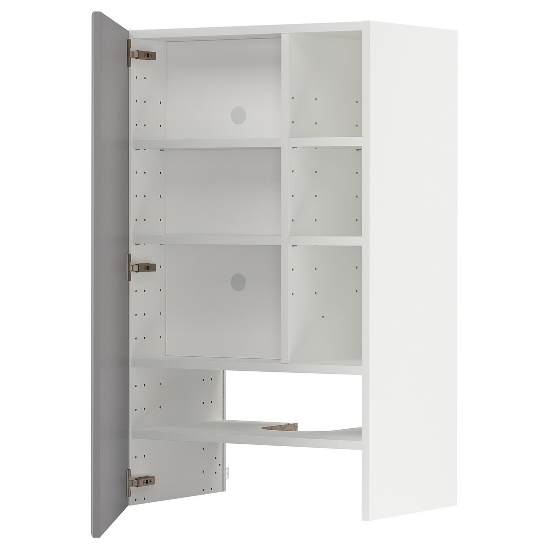 IKEA METOD МЕТОД Навесной шкаф с полкой / дверью, белый / Bodbyn серый 39504207 395.042.07