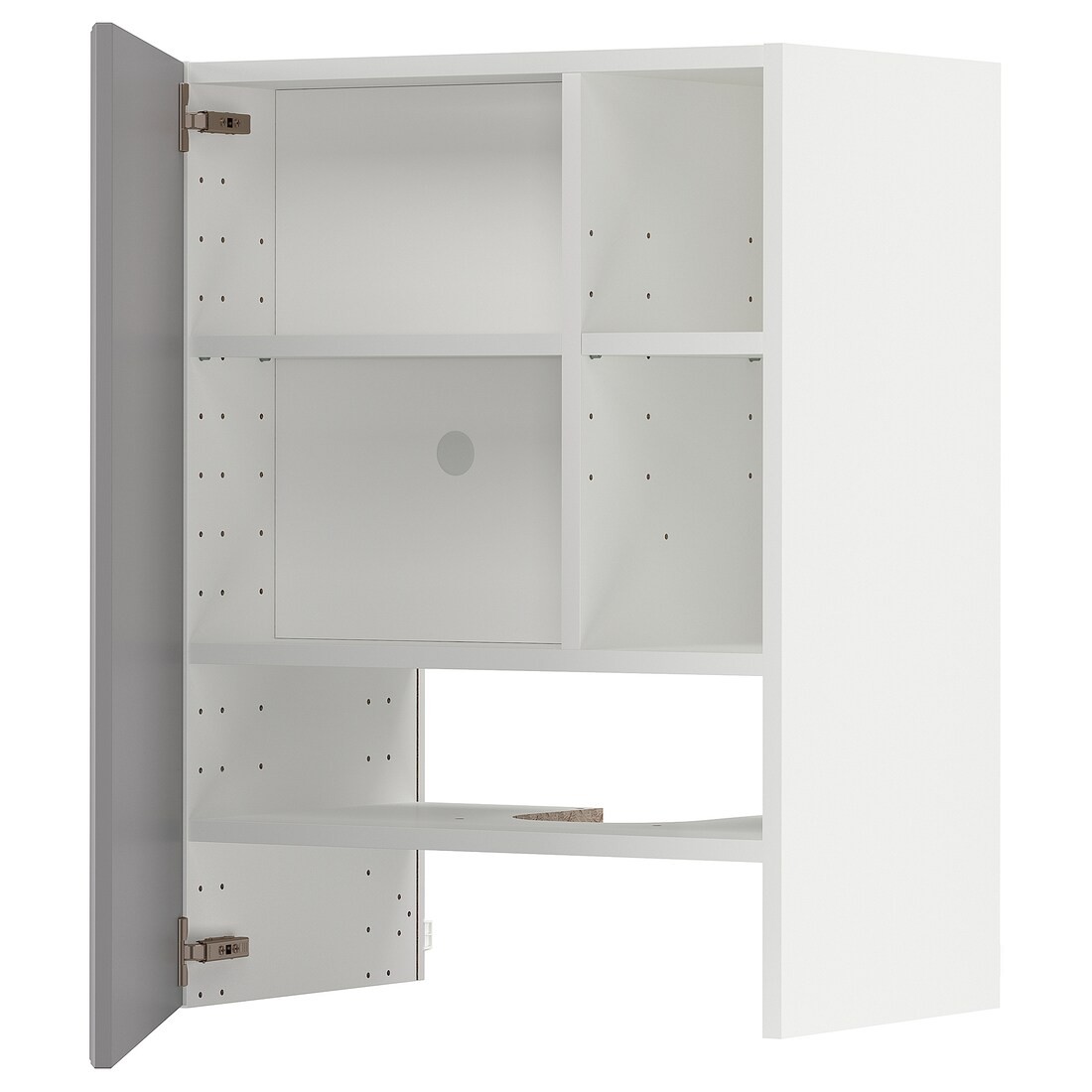 IKEA METOD МЕТОД Навесной шкаф с полкой / дверью, белый / Bodbyn серый 59504485 | 595.044.85