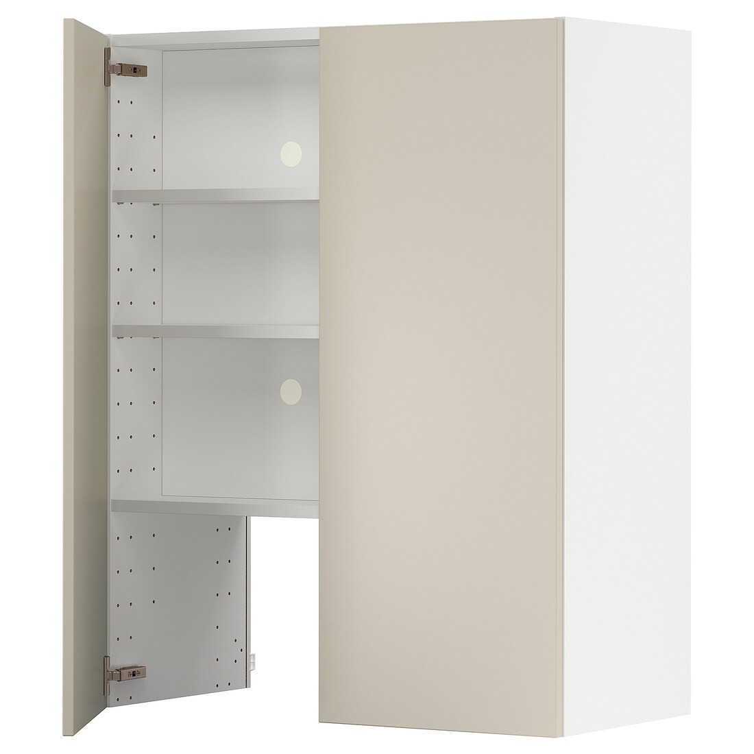 IKEA METOD МЕТОД Навесной шкаф с полкой / дверью, белый / Havstorp бежевый 89504281 | 895.042.81
