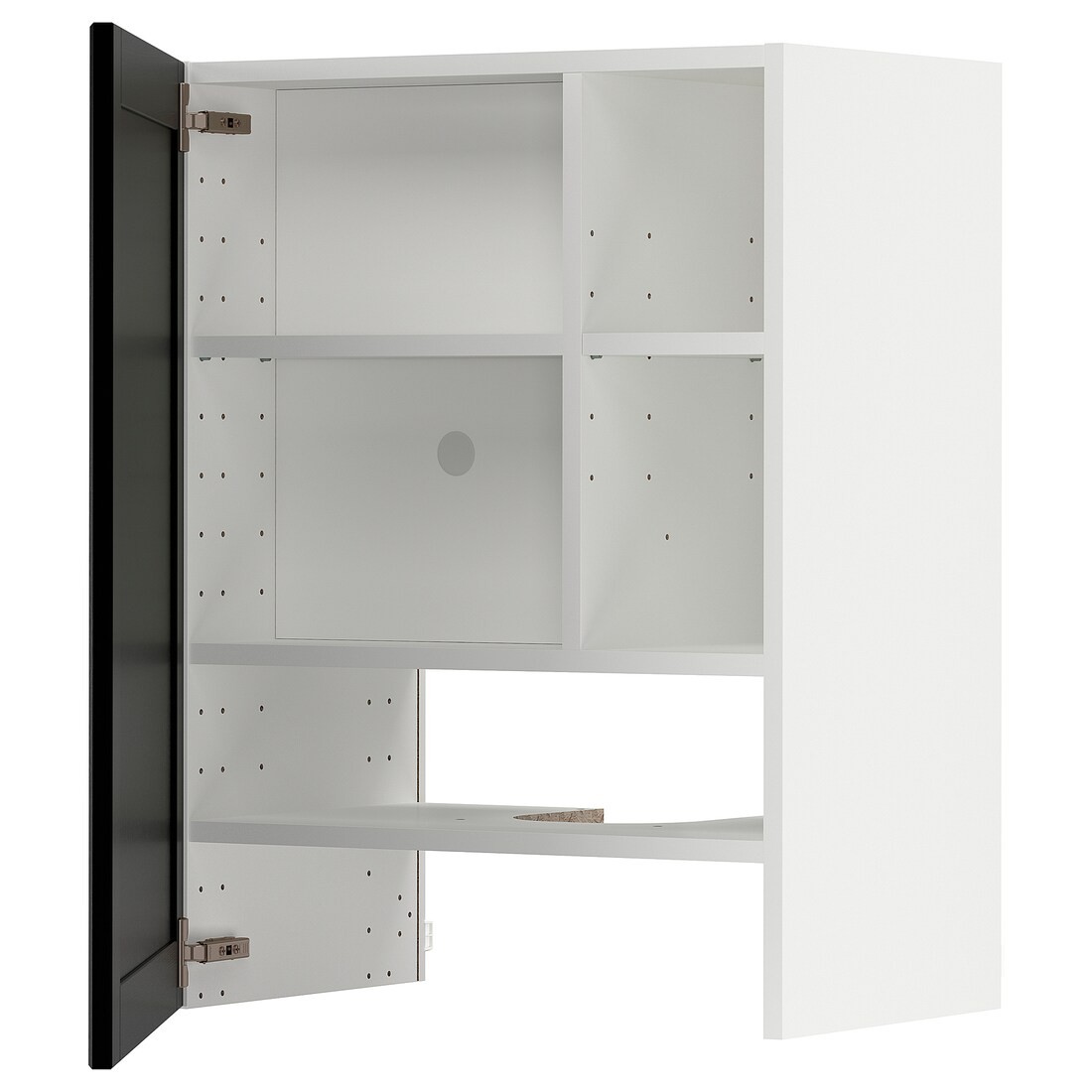 IKEA METOD МЕТОД Навесной шкаф с полкой / дверью, белый / Lerhyttan черная морилка 49504462 | 495.044.62