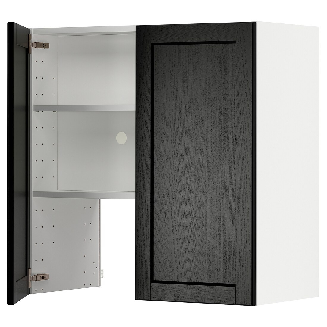 IKEA METOD МЕТОД Навесной шкаф с полкой / дверью, белый / Lerhyttan черная морилка 59504348 | 595.043.48