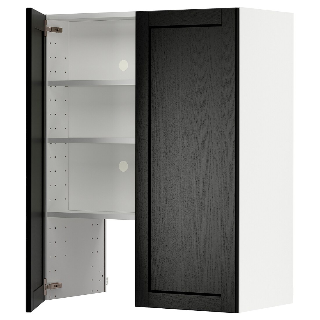 IKEA METOD МЕТОД Навесной шкаф с полкой / дверью, белый / Lerhyttan черная морилка 79504286 | 795.042.86