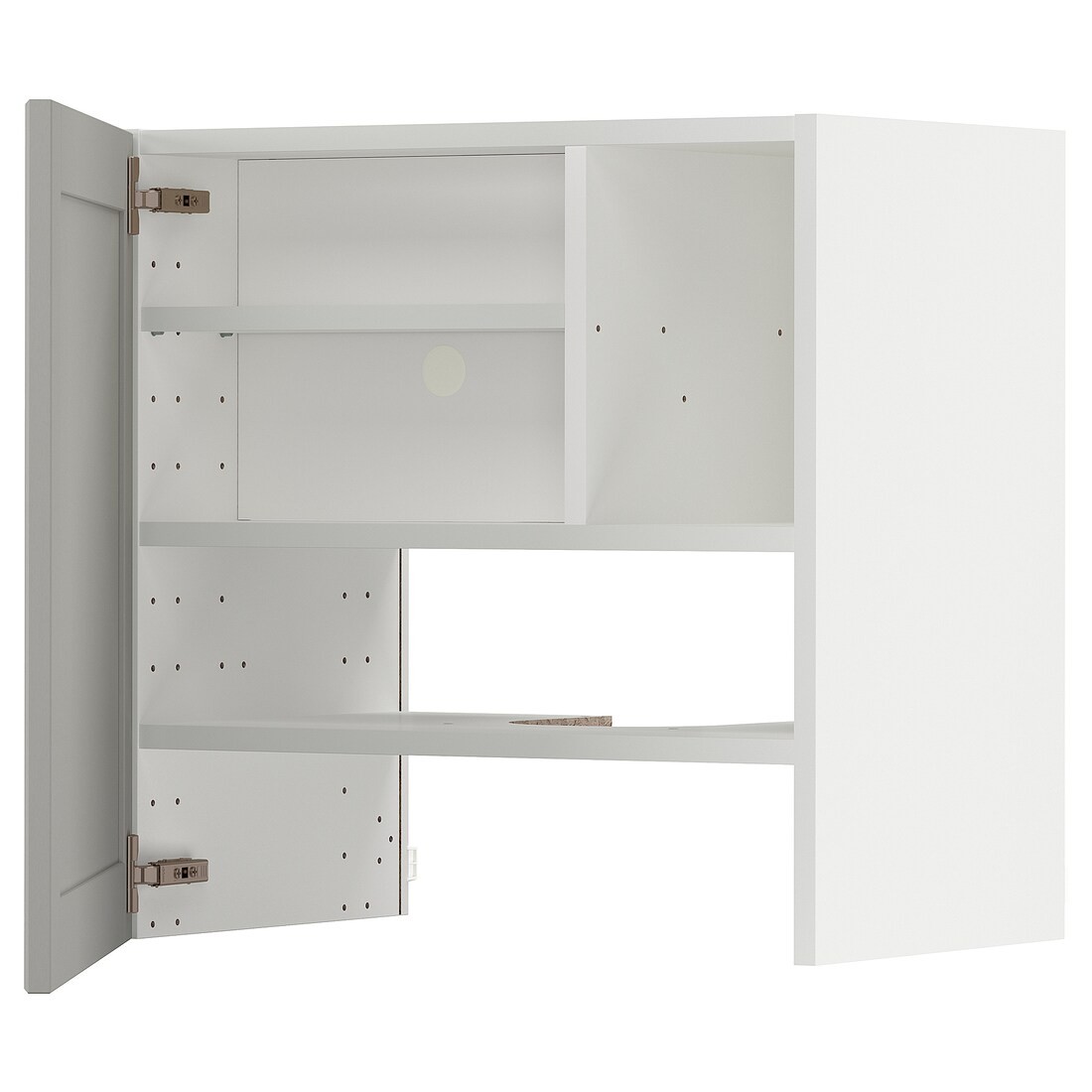 IKEA METOD МЕТОД Навесной шкаф с полкой / дверью, белый / Lerhyttan светло-серый 29505330 | 295.053.30