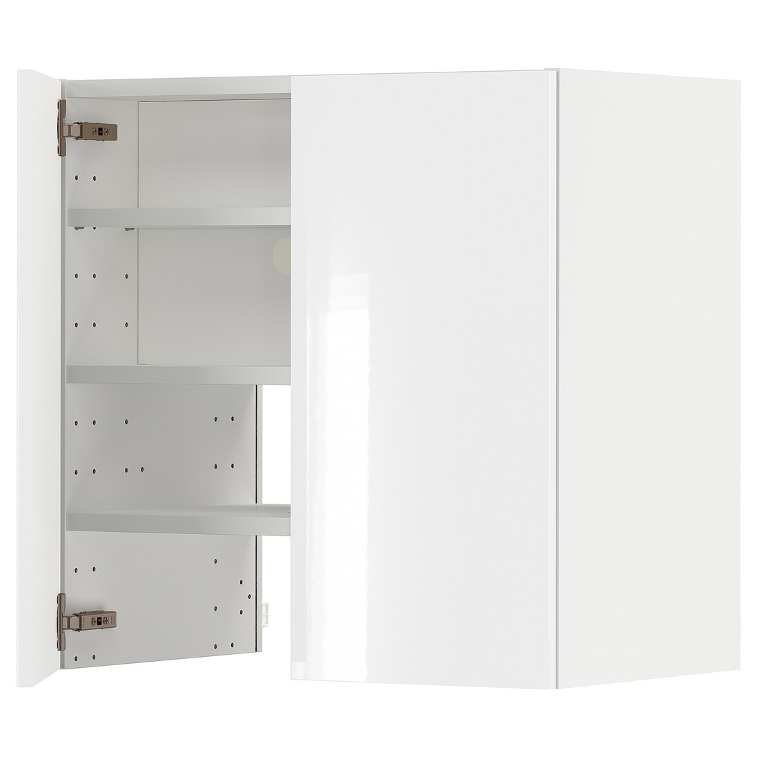 IKEA METOD МЕТОД Навесной шкаф с полкой / дверью, белый / Ringhult светло-серый 49505268 | 495.052.68