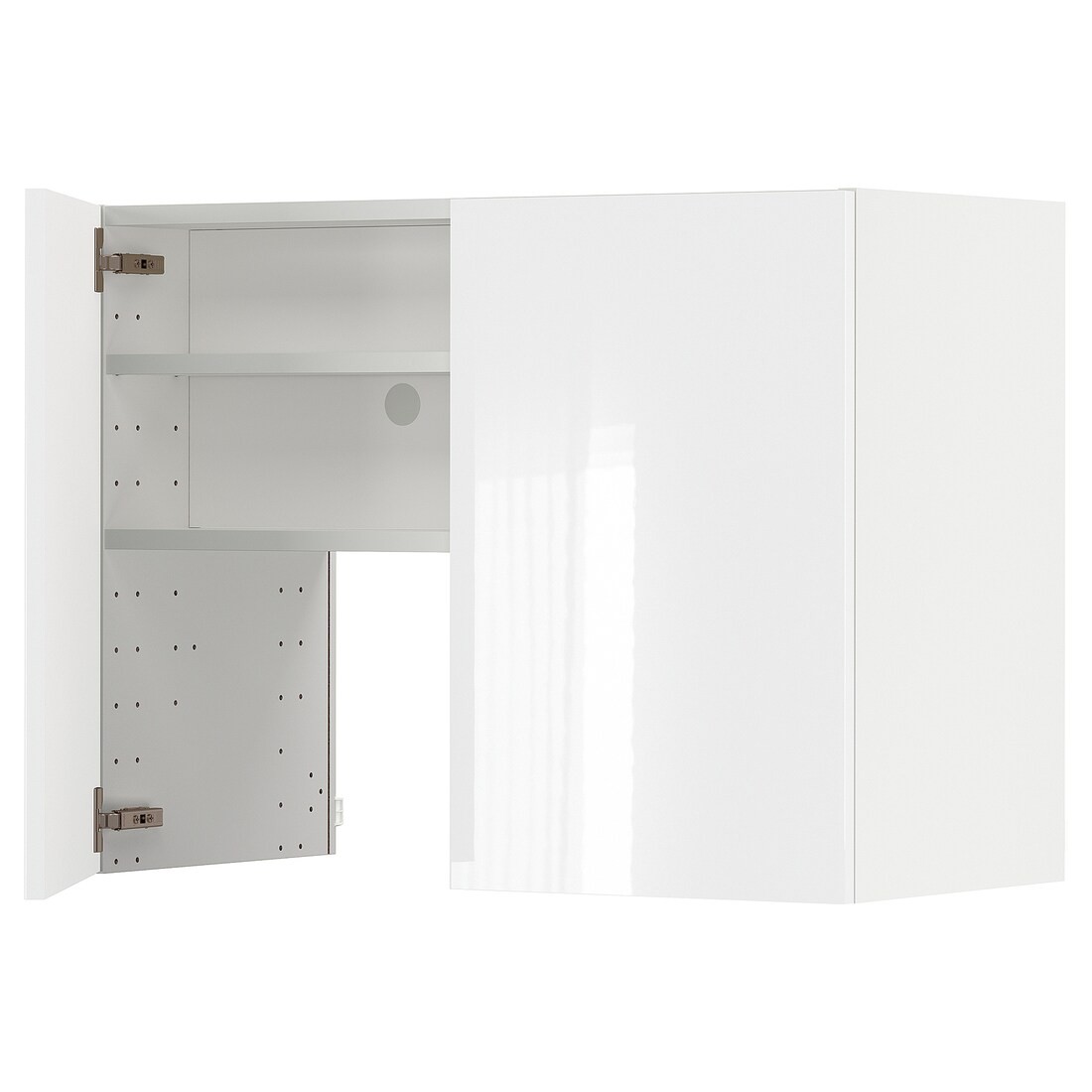 IKEA METOD МЕТОД Навесной шкаф с полкой / дверью, белый / Ringhult светло-серый 99504407 | 995.044.07