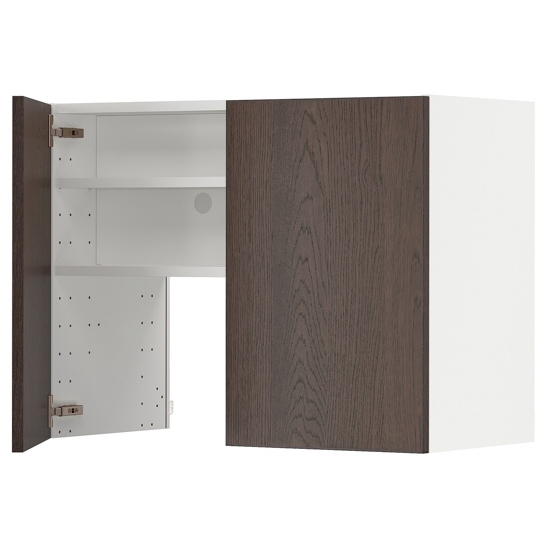IKEA METOD МЕТОД Навесной шкаф с полкой / дверью, белый / Sinarp коричневый 09504421 | 095.044.21