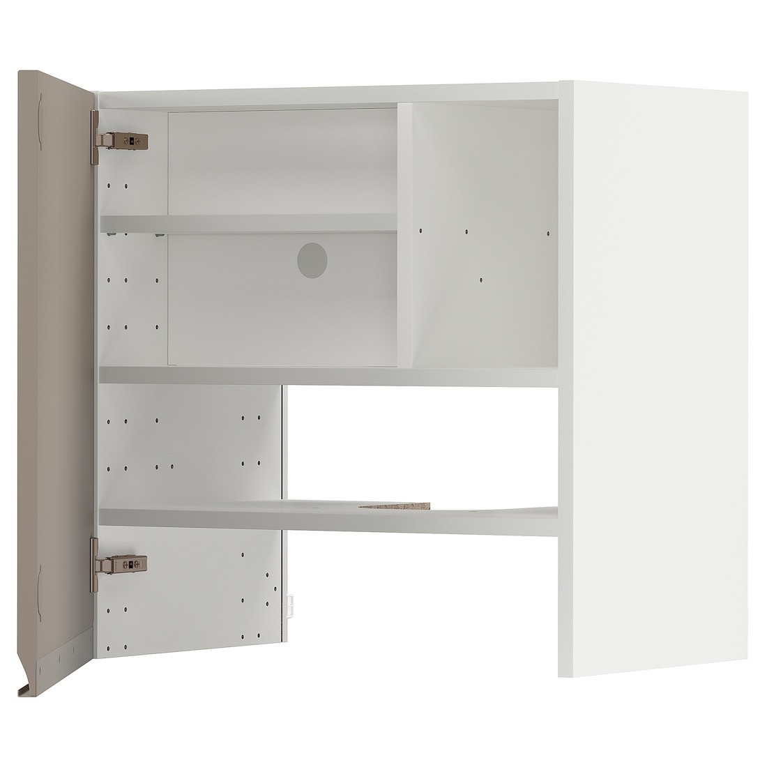 IKEA METOD МЕТОД Навесной шкаф с полкой / дверью, белый / Upplöv матовый темно-бежевый 19505335 | 195.053.35