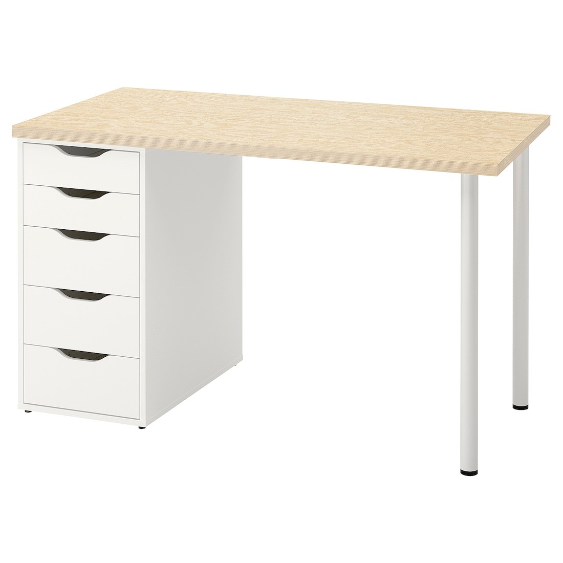 IKEA MITTCIRKEL / ALEX Письменный стол, яркий сосновый/белый эффект, 120x60 см 09508674 | 095.086.74