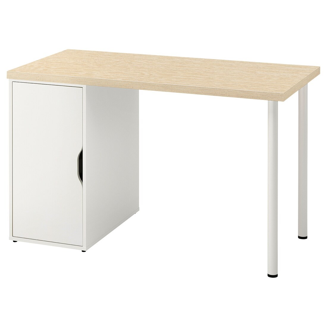 IKEA MITTCIRKEL / ALEX Письменный стол, яркий сосновый/белый эффект, 120x60 см 59521710 595.217.10