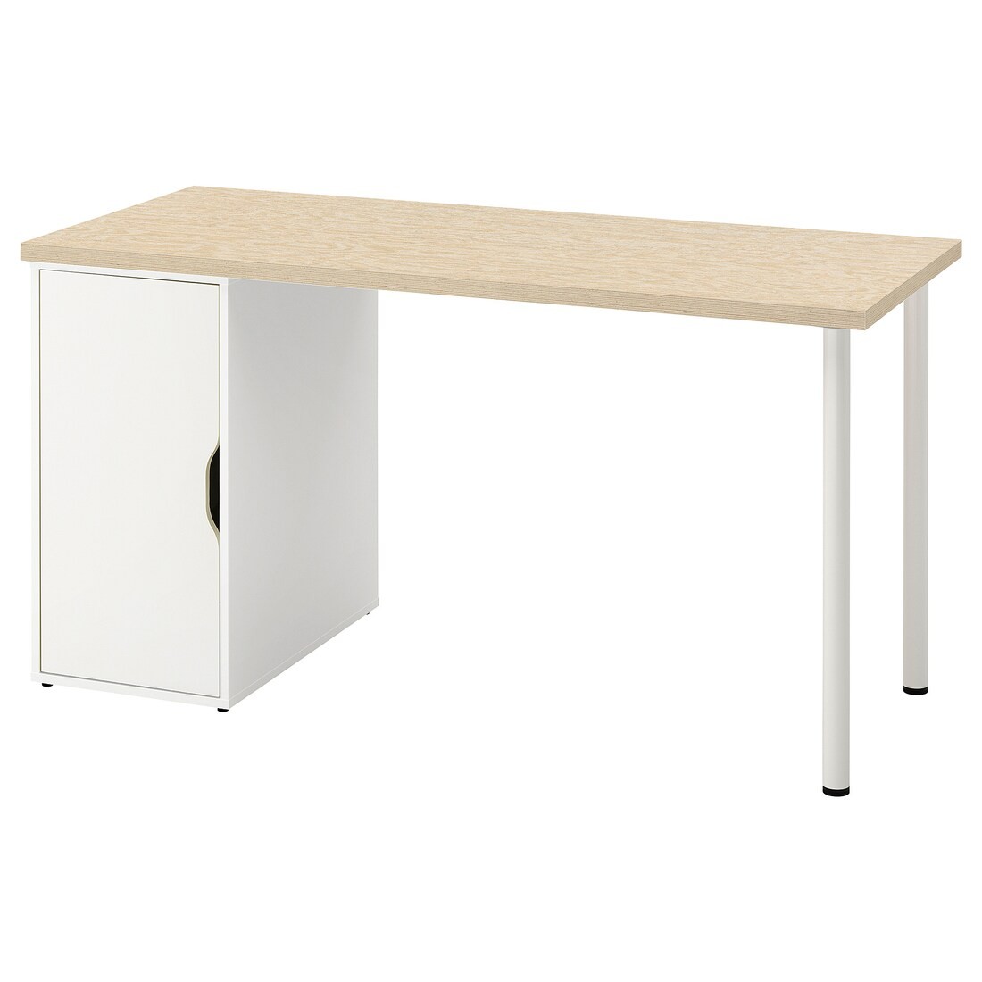 IKEA MITTCIRKEL / ALEX Письменный стол, яркий сосновый/белый эффект, 140x60 см 89521718 | 895.217.18