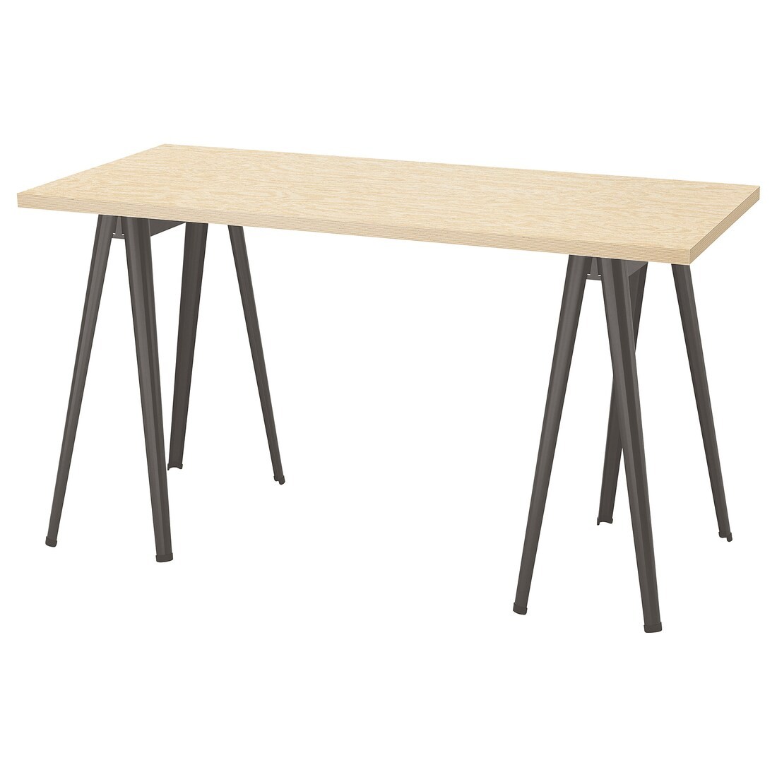IKEA MITTCIRKEL / NÄRSPEL Письменный стол, эффект яркой сосны/темно-серого цвета, 140x60 см 09508749 095.087.49