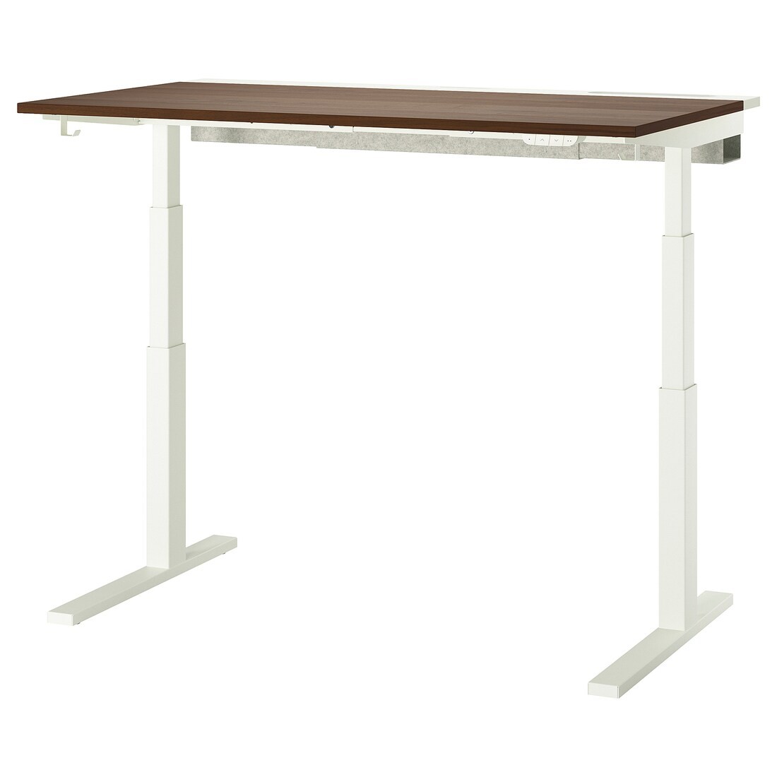 IKEA MITTZON стол/трансф, электрический орех/белый, 140x80 см 79529003 | 795.290.03