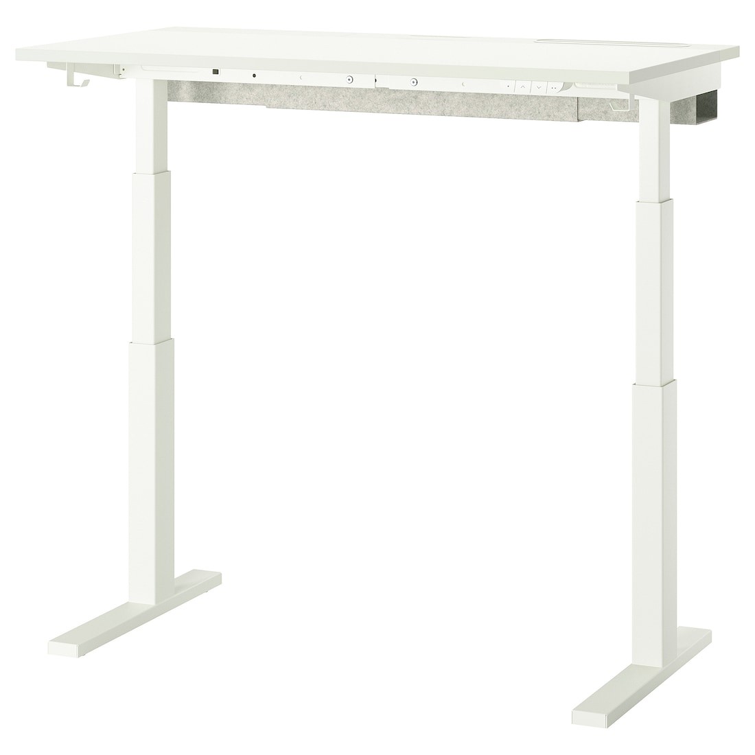 IKEA MITTZON стол/трансф, белый электрик, 120x60 см 89526122 | 895.261.22