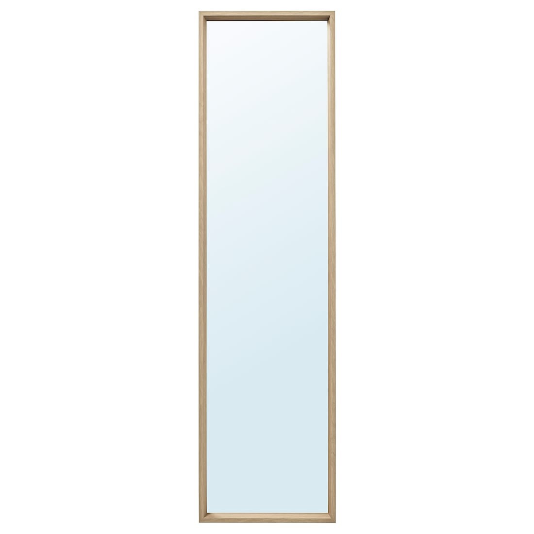 IKEA NISSEDAL НИССЕДАЛЬ Зеркало, под беленый дуб, 40x150 см 80390868 803.908.68
