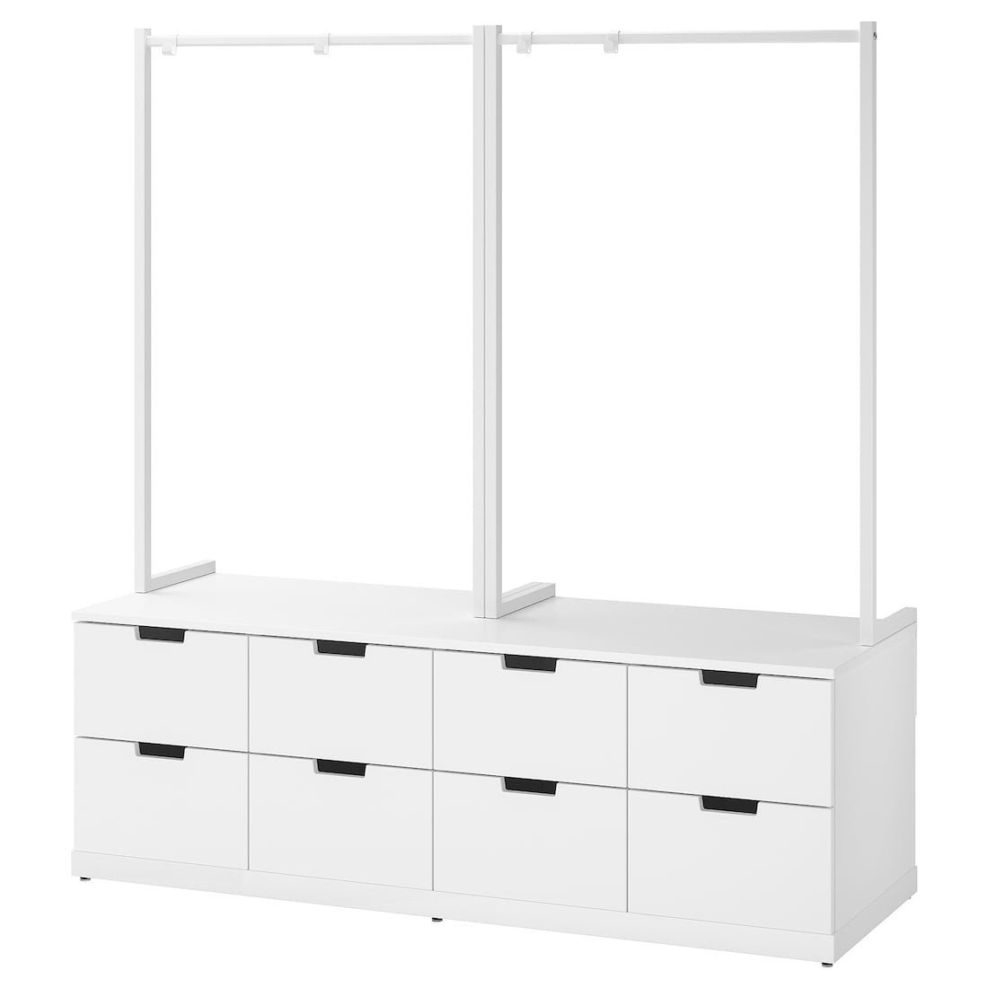 IKEA NORDLI НОРДЛИ Комод, 8 ящиков, белый, 160x169 cм 49295208 492.952.08