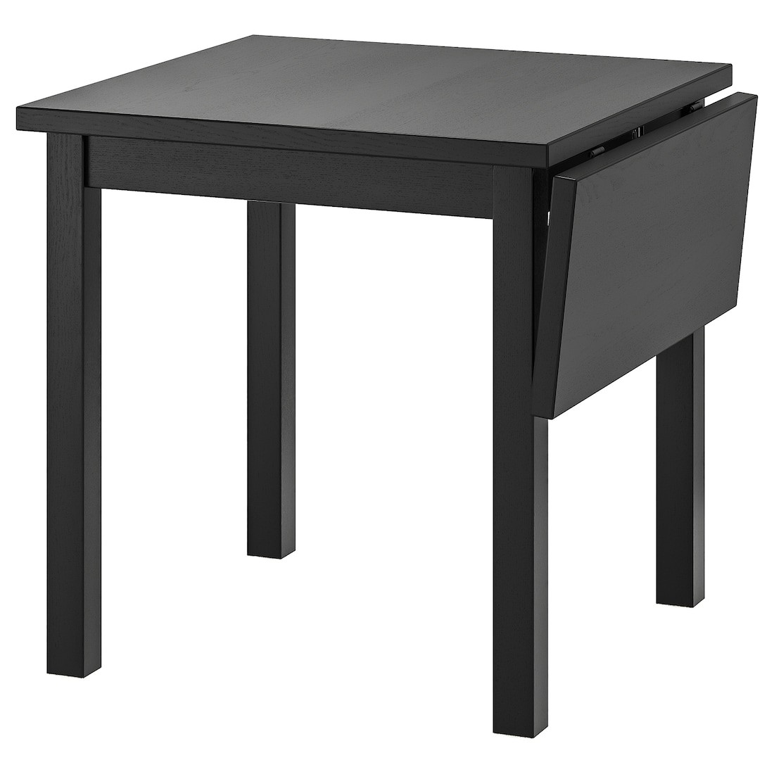 IKEA NORDVIKEN НОРДВИКЕН Стол с откидной полой, черный, 74/104x74 см 70368716 703.687.16