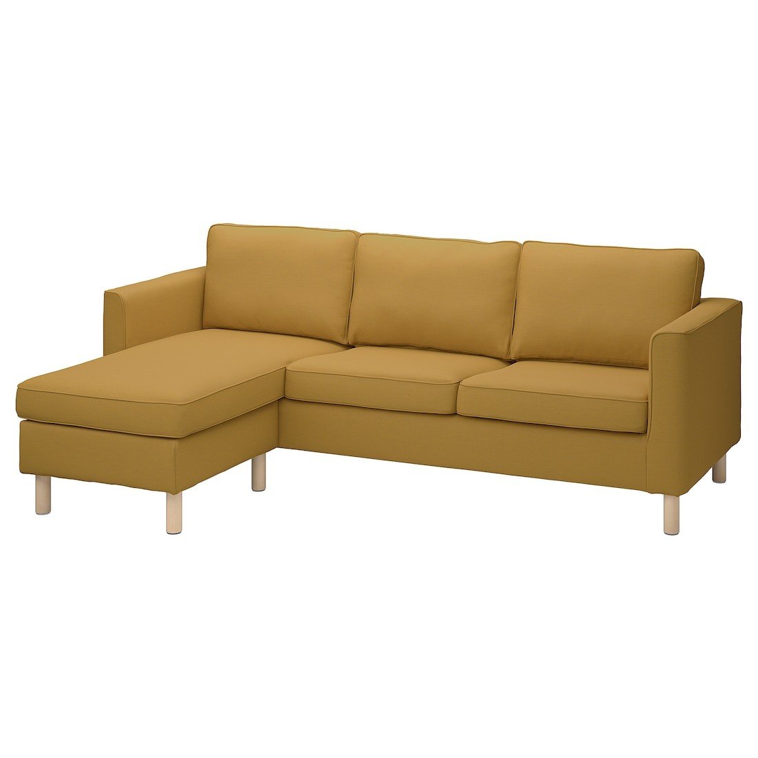 IKEA PÄRUP Чехол на 3-местный диван, с шезлонгом / Виссле медово-коричневый 20567252 | 205.672.52