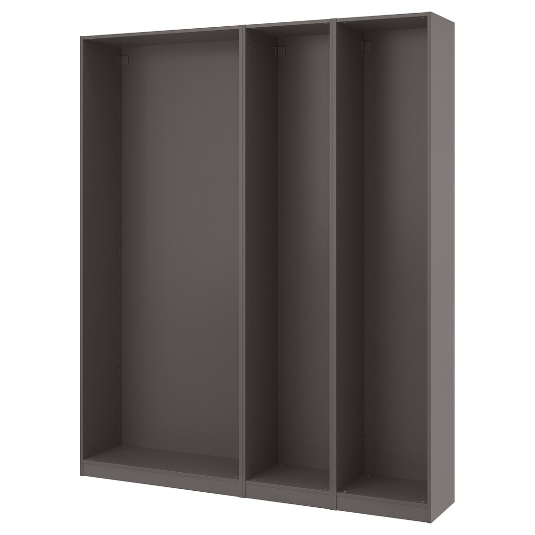 IKEA PAX ПАКС 3 каркаса гардероба, темно-серый, 200x35x236 см 39432183 394.321.83
