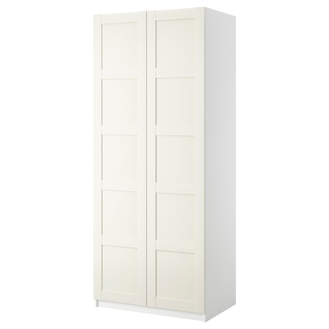 IKEA PAX ПАКС Гардероб 2-дверный, белый / Bergsbo белый, 100х38х236 см 89904632 | 899.046.32
