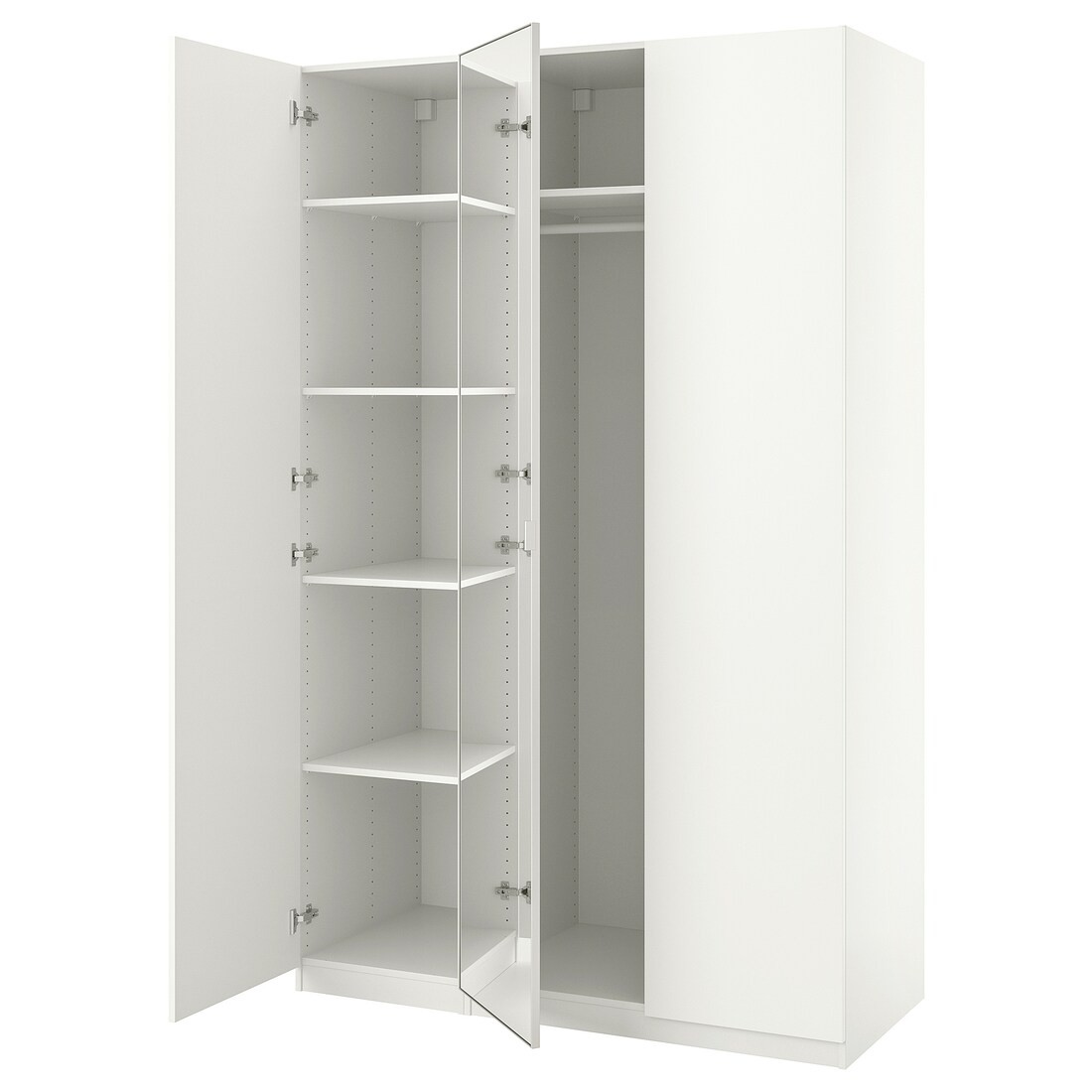 IKEA PAX / FORSAND/ÅHEIM Комбинация шкафов, белый / зеркало, 150x60x236 см 29553646 | 295.536.46