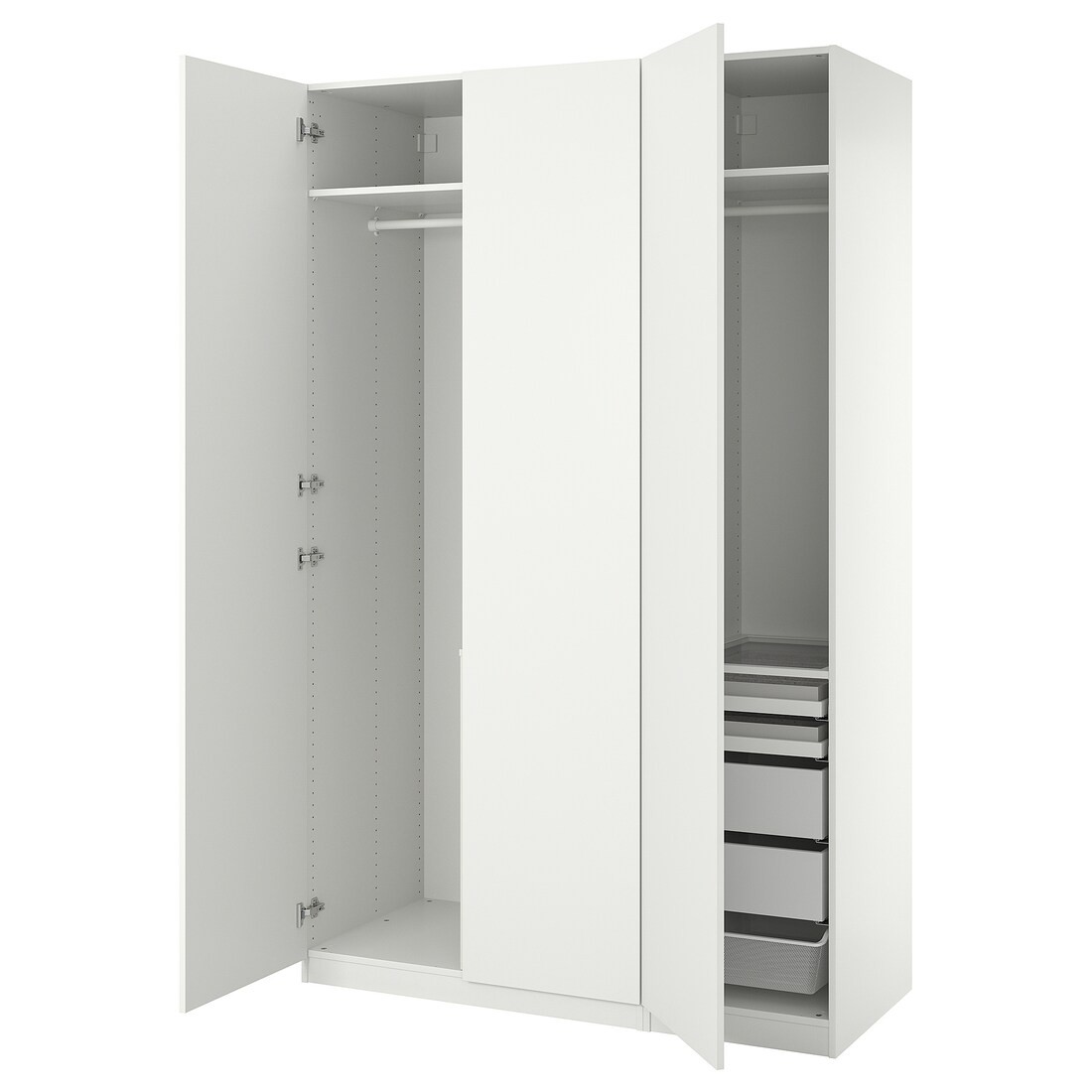 IKEA PAX ПАКС / FORSAND ФОРСАНД Комбинация шкафов, белый / белый 99501654 | 995.016.54