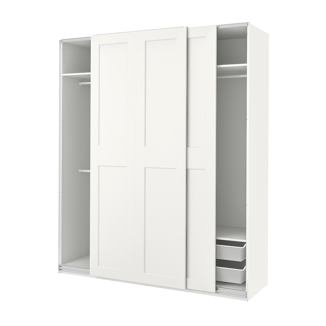 IKEA PAX ПАКС / GRIMO ГРИМО Комбинация шкафов, белый / белый, 200x66x236 см 99432972 994.329.72