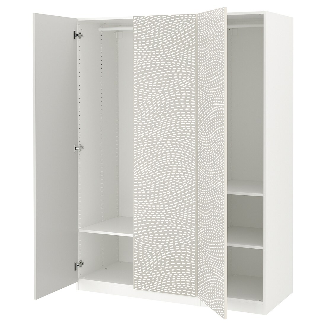 IKEA PAX / MISTUDDEN Комбинация шкафов, белый/серый узор, 150x60x201 см 79521196 | 795.211.96