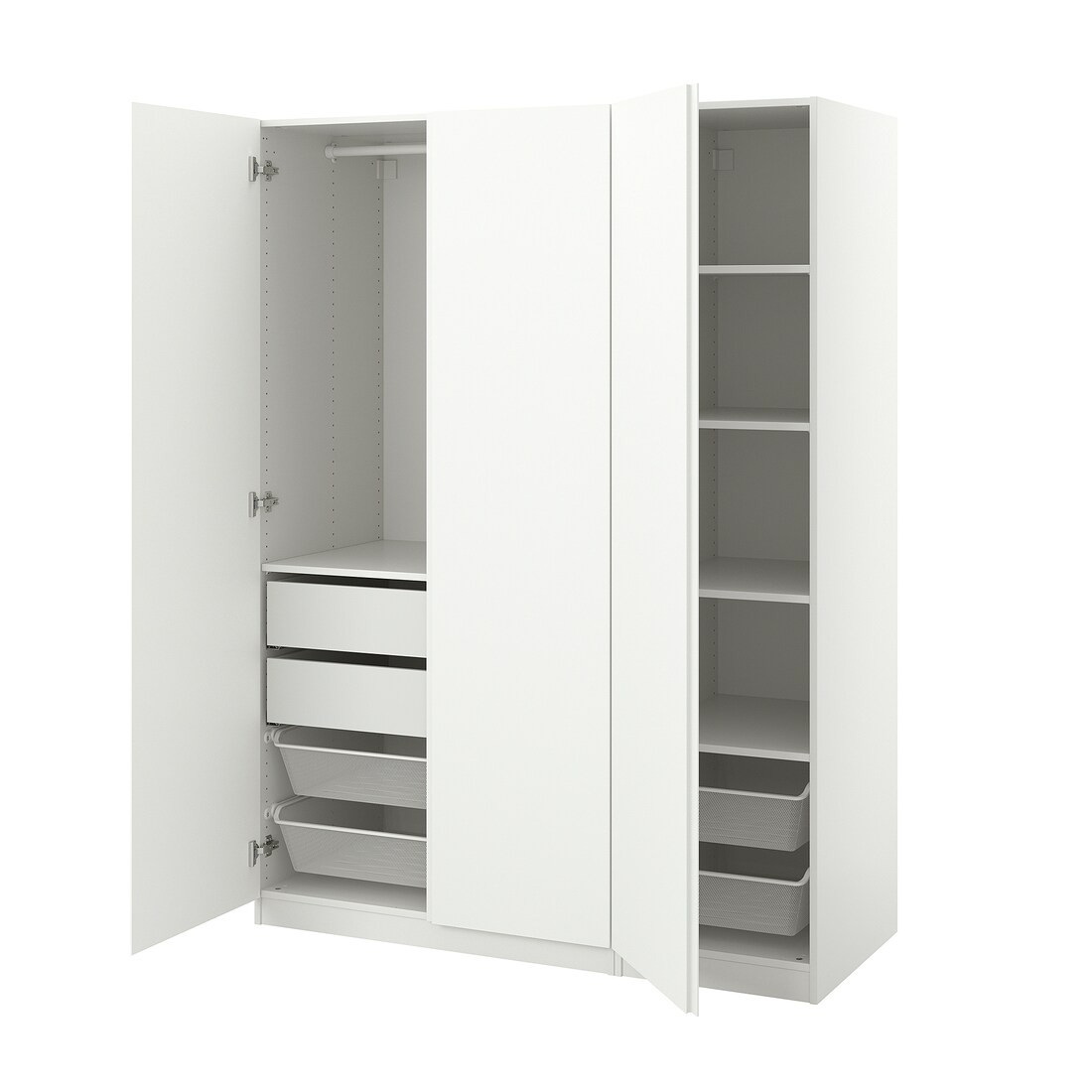 IKEA ПАКС / ВИКАНЕС Комбинация шкафов, белый / белый 19515363 | 195.153.63