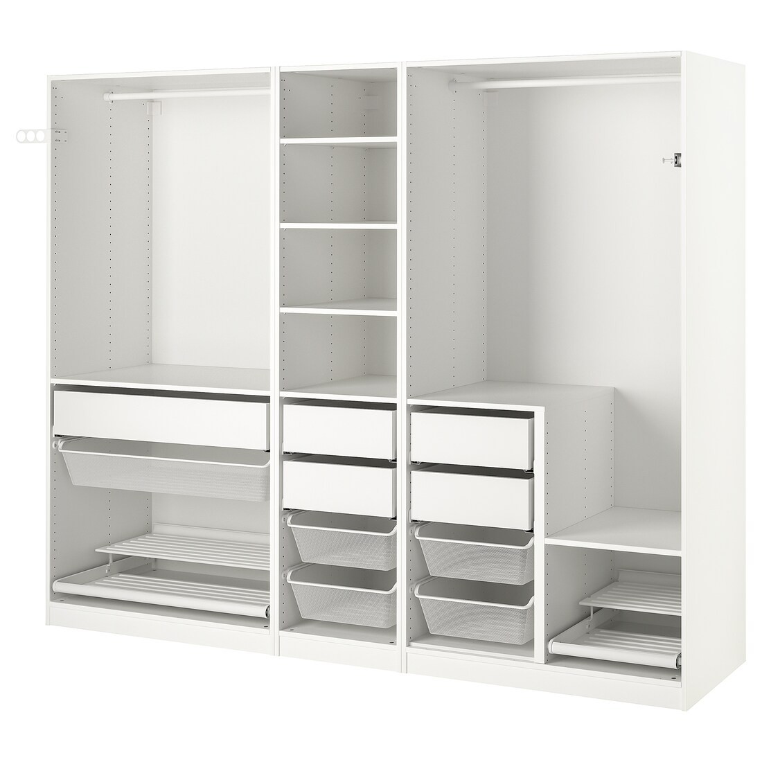 IKEA PAX ПАКС Комбинация шкафов, белый, 250x58x201 cм 89396248 | 893.962.48